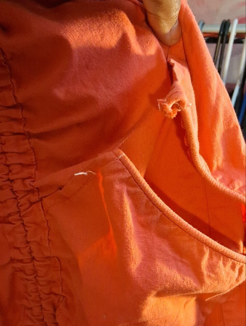 XCVI Orange Drawstring Skirt - Picture 3 of 7